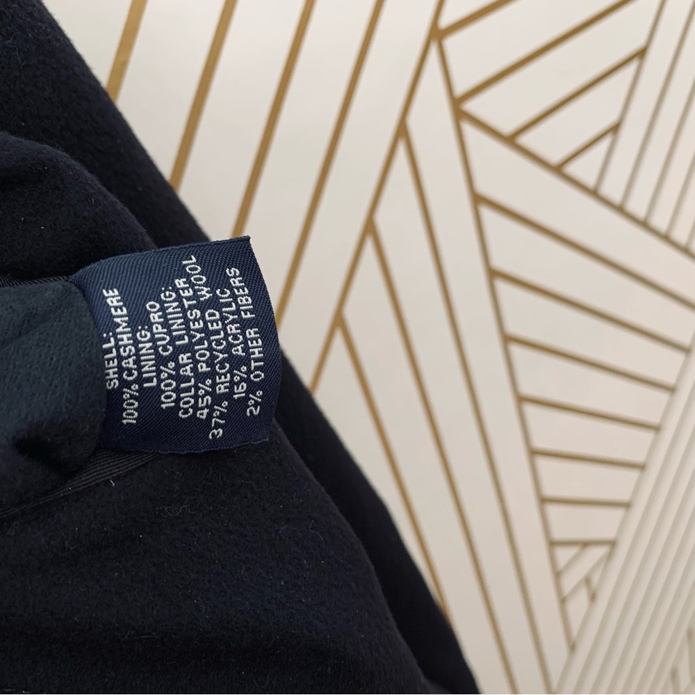 Daniel Cremieux 100% Cashmere Top Coat Overcoat 
Peacoat black 48L for Dillards - Picture 5 of 12